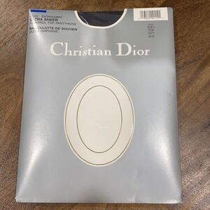 New Christian Dior Ultra Sheer‎ Pantyhose Sz 4 Navy